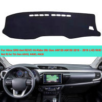 Car Inner Dashboard Cover Dash mat Carpet For Toyota Hilux SR5 4x4 REVO Hi-Rider 8th Gen AN120 AN130 2015 2016 2017 2018 2019