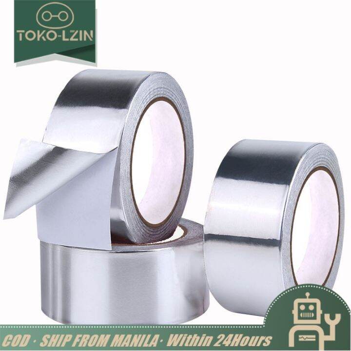 High Temperature Aluminum Foil Tape 5/20M Heat Insulating Tape Sealing for Kitchen Leak Proof