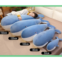 Whale Washable Toy Plush Cushion Pillow Stuffed Doll Ocean Animal For Gift Kids