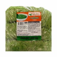 บะหมี่บางกอก บะหมี่หยก 1000 กรัม - Bangkok Noodle Vegetarain Green Noodle 1000 g