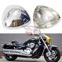 Motorcycle Chrome carburetor Air Cleaner Filter Cover Cap For SUZUKI BOULEVARD M109 M109R INTRUDER VZR1800 Left Right Side