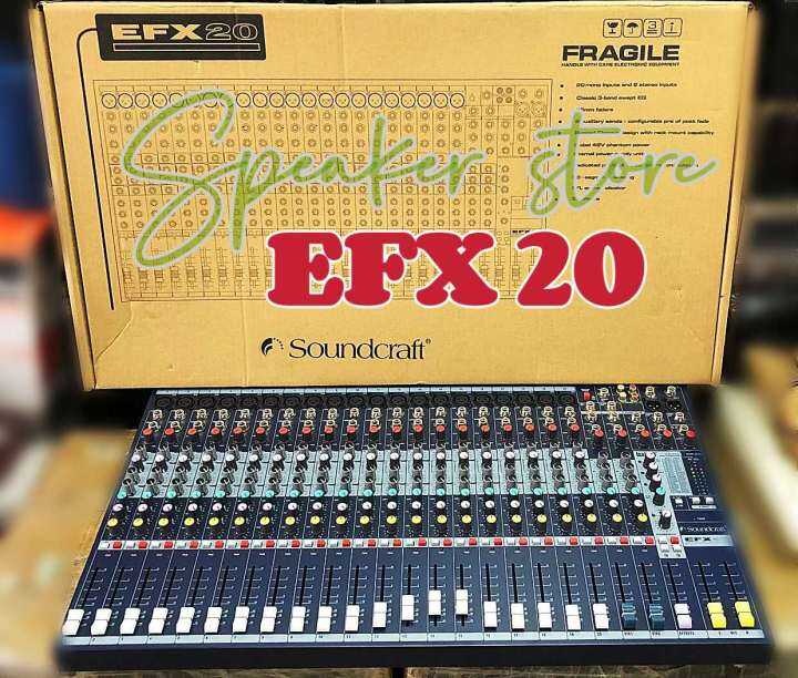 High Quality Soundcraft Mixer EFX8, EFX12, EFX16, EFX20 Audio DNA