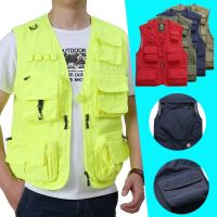 Multi-Use Fishing Vest Quick Dry Multi-Pocket Fishing Jacket Outdoor Sport Survival Utility Safety Waistcoat