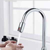 Automatic Water Saving Sensor Faucet Smart Infrared Sensor Inductive Anti-Overflow Nozzle for Kitchen Bathroom