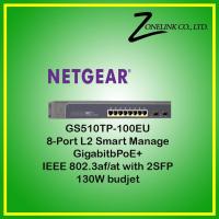 GS510TP-100EU ProSAFE®  8-port Gigabit PoE Smart Managed Switch with 2 Gigabit SFP Ports