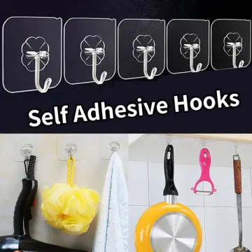 10 Pairs Magic Hook Strong Double-sided Adhesive Wall Hooks Hanger