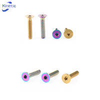 KI M6 X 10/15/20/25/30/35 Countersunk Head Titanium Alloy Screw TC4/GR5ชุดหูฟัง Stem สกรูยึดด้านบน