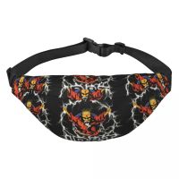 Thunderdome Wizard Fanny Bag Hardcore Gabber Music Festival Sling Crossbody Waist Pack Women Men Running Phone Money Pouch Running Belt