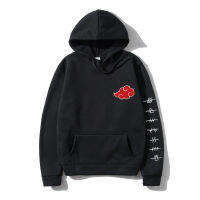 Womens Hoodie, cloud print, Japanese animation Akatsuki, street clothes, oversized, nd