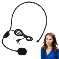 Portable Head-mounted Headset Microphone Wired 3.5mm Plug Guide Lecture Speech Headset Mic For Teaching Meeting PUO88