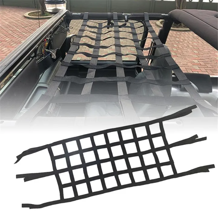 hot} For Jeep Wrangler Hammock Car Roof Net Heavy Duty Sunshade Soft Roof  Net Exterior Network Storage Top Cover Car Cargo Rest Bed | Lazada PH