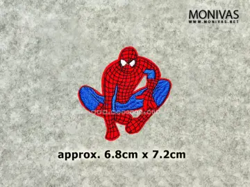 Spiderman Web Superhero Cartoon 6.8cm Logo Sew Iron on Embroidery Patch