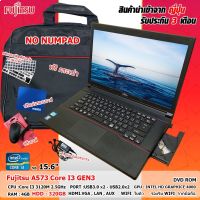 โน๊ตบุ๊คมือสอง Notebook Fujitsu A573 Core I3 Gen3 ดูหนัง ฟังเพลง เล่นเกมส์ เรียนออนไลน์ หน้าจอ15.6นิ้ว