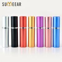 50 Piece/Lot 5ML Aluminum Refillable Perfume Bottle With Atomizer Portable Empty Parfume Case Container Spray Bottle Travel Size Bottles Containers