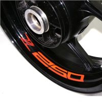 Motorcycle Wheel Sticker Decal Reflective Rim Bike Motorcycle Suitable for KAWASAKI Z250 Z 250 Z-250