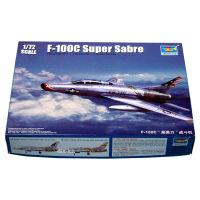 เป่าแตร01648 172 USAF F100 F-100C ซูเปอร์ดาบเครื่องบินรบทหารหัตถกรรมพลาสติกรูปแบบการชุมนุมของเล่นของขวัญอาคารชุด