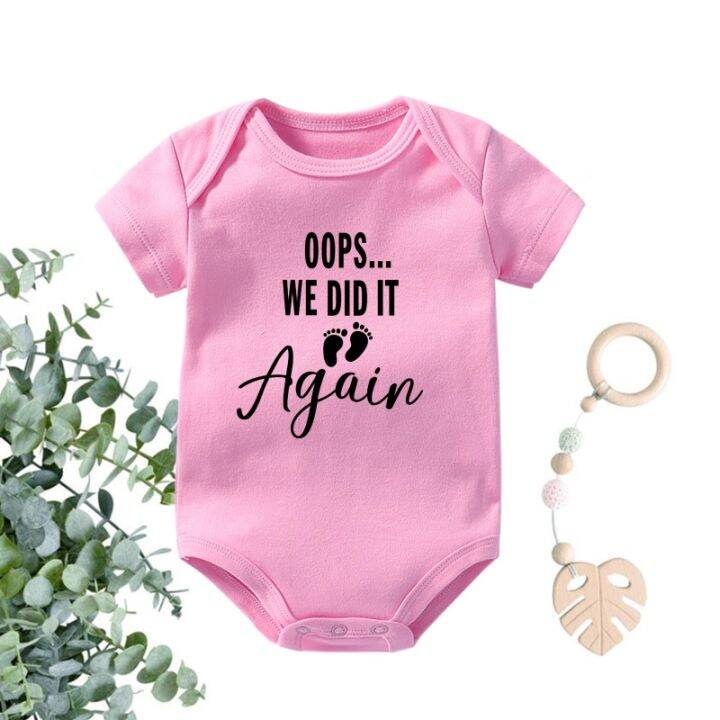 we-did-it-again-funny-pregnancy-announcement-baby-onesies-cotton-short-sleeve-infant-rompers-body-baby-boys-girls-jumpsuit-ropa