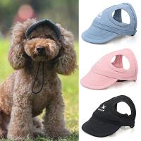 ZZOOI Pet Baseball Caps Cute Dog Sun Hats Puppy Wear-resistant Peaked Cap Summer Outdoor Sun-proof Universal Solid Oxford Caps