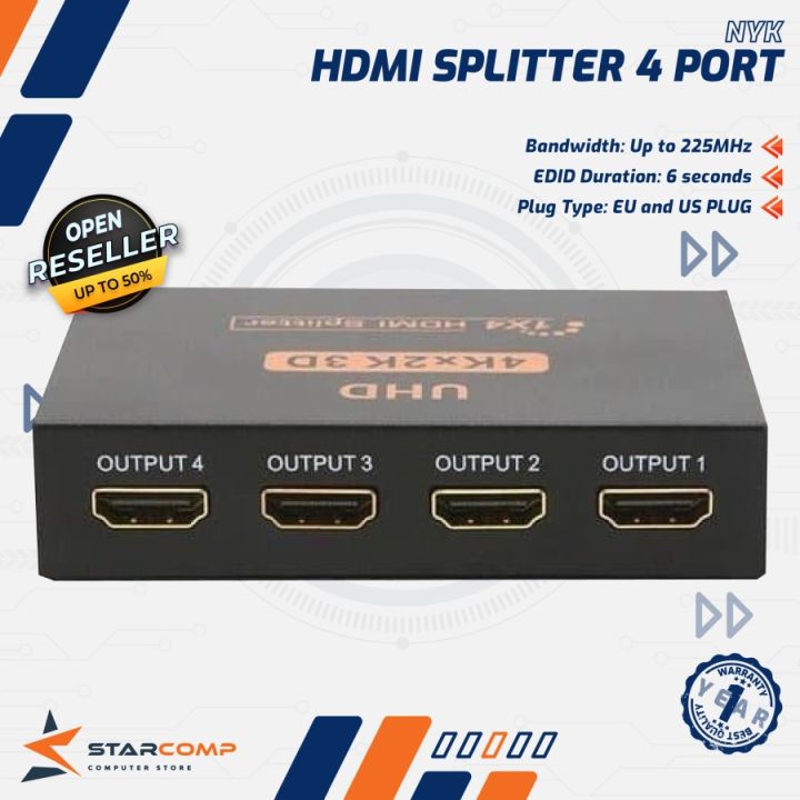 SPLITTER HDMI 4 PORTS 2K*4K