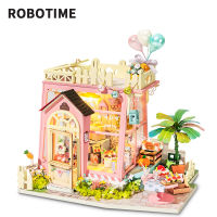 Robotime เกมปริศนาไม้3D สำหรับเด็กผู้หญิง,บ้านตุ๊กตา DIY น่ารักพร้อมเฟอร์นิเจอร์สำหรับเด็กและผู้ใหญ่ DG153