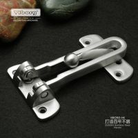 VIBORG Solid 304 Stainless Steel Casting Heavy-duty Security Door Guard Latch Door Security Swing Bar Latch  EK-25S Door Hardware Locks Metal film res