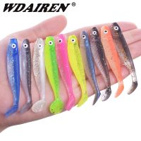 【hot】♀◎ 10pcs/Lot Fishing Color Worms Soft 6.5cm 2.1g Jig Wobblers Artificial Silicone Bait Bass Saltwater Freshwater Tackle