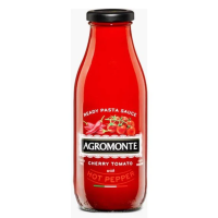 อะโกรมอนเต้ ซอสพาสต้ามะเขือเทศเชอร์รี่ใส่พริก 360 กรัม - Pasta Sauce Cherry Tomato with Chili 360g Agromonte brand