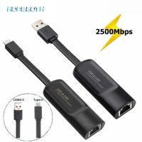 2.5Gbps USB3.0 Type C Ethernet Gigabit Adapter 2500Mbps USB 3.0 to RJ45 LAN Wired Network Card Converter for Win Mac Laptop PC  USB Network Adapters