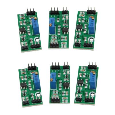 6Pcs LM393 3.5-24V Voltage Comparator Module with LED Indicator High Level Output Analog Comparator Control