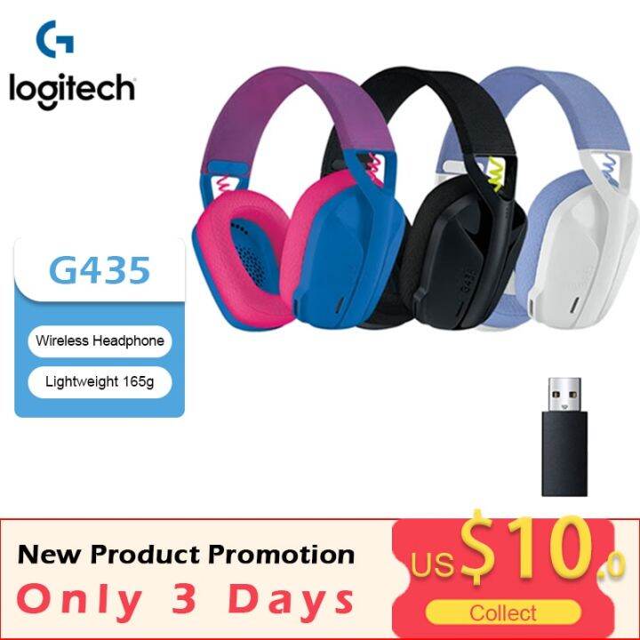 J28 Logitech G435 Bluetooth Wireless PC Gaming Headset OverEar