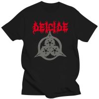 Mens Large T-shirt Deicide Once Upon The Cross T New Official New Mens T Cotton T Shirts 4XL/5XL/6XL