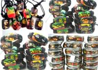 《Zoe necklace》[สร้อยคอ ] MIXMAX เครื่องประดับ Bob Marley RASTA จาไมก้าเร็กเก้ใหม่30ชิ้นสร้อยคอเรซินแหวนสแตนเลสและกำไลข้อมือ30 IN 1