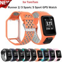 ▽△ Pasek do zegarka sportowego dla Tomtom Runner 3/2 inteligentna bransoletka pasek silikonowy do Tomtom Adventurer/Golfer 2/Spark/3 muzyka