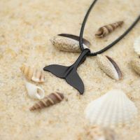 Hiphop Rock Ocean Animal Necklace For Men Student Black Silver Color Tail Pendant Necklace Beach Jewelry Gift For Husband Fashion Chain Necklaces