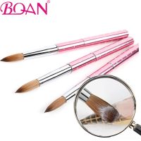 BQAN #2-#16 Kolinsky Acrylic Nail Brush 3D Pure Handmade Nail Brushes For Acrylic Application Professional Nail Art Brush Set Artist Brushes Tools