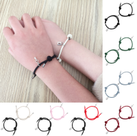 【Free Shipping】สร้อยข้อมือคู่รักการดูดด้วยแม่เหล็กล็อคกุญแจ2ชิ้น/เซ็ตสำหรับผู้ชายผู้หญิงคู่รักสร้อยข้อมือของขวัญเครื่องประดับเพื่อมิตรภาพที่สร้างสรรค์