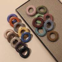 [A innovation] 5Pcs ใหม่ Matt Colorsin DarkTelephone ลวดยางแถบยืดสี Non-MarkCoil เชือก SolidTies