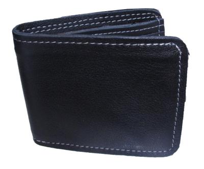 Very Nice Cowhide Leather BiFold Wallet For You กระเป๋าสตางค์ แบบ 2 พับ แบบหนังเรียยบสวยเก๋สะดุดตาหนังนิ่ม นุ่มมือ ดำ