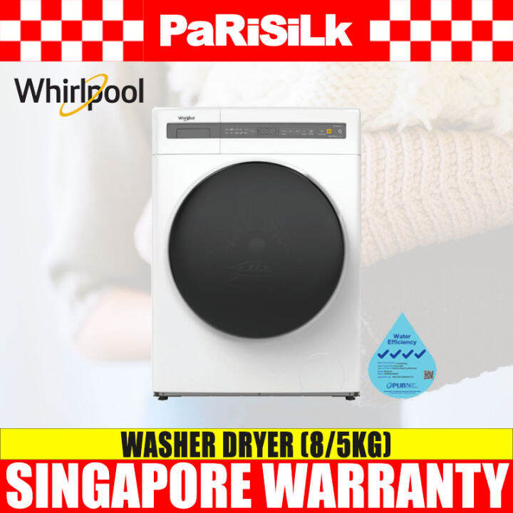 (Bulky) Whirlpool WWEB8502GW Washer Dryer (8/5kg) Lazada Singapore