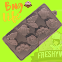 พิมพ์ซิลิโคน ผึ้ง ผีเสื้อ หอยทาก หนอน Bee Snail Worm Butterfly Silicone Mold พิมพ์วุ้น เยลลี่ กัมมี่ พิมพ์ชอคโกแลต บล็อคน้ำแข็ง Pudding พิมพ์สบู่ พิมพ์ซิลิโคนทำขนม พิมพ์เค้ก กัมมี่ ลูกุชุบ Freshyware