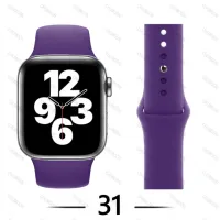 สายสำหรับสายคาด Apple Watch 44มม. 45มม. 42มม. IWatch 41มม. 40มม. 38มม. สายนาฬิกาข้อมือซิลิโคนชุดแอปเปิ้ลวอทช์3 4 5 6 SE 7