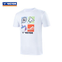 Victor เสื้อยืดเสื้อกีฬาเสื้อผ้าชุดกีฬาแบดมินตันแขนสั้นสำหรับผู้ชายผู้หญิงเสื้อชาย30025เสื้อยืด