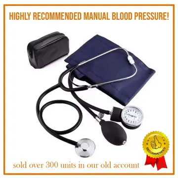 Paramed Sphygmomanometer, Upper Arm Manual Blood Pressure Cuff 8.7 - 16.5 inch, Stethoscope Not Included, Black