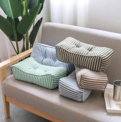 【CW】✣⊙  42x20x13CM stripe printed back cushion chair backrest lumbar pillow office car waist