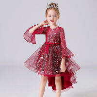 LZH Christmas Kids Party Dress For Girls Embroidered Dress Fower Girls Wedding Party Princess Dresses Children Clothes 4-12 Year