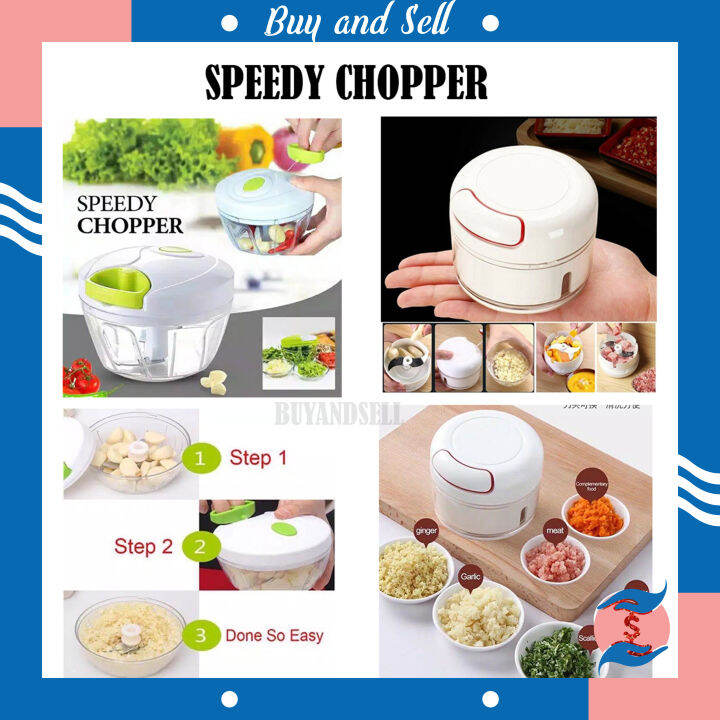 Speedy Mini Chopper Blender Tarik Pencacah Penghancur Gilingan Daging ...