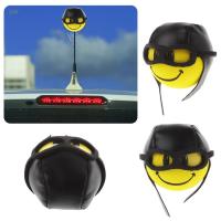 13MF Car Styling Yellow Funny Cartoon Doll Antenna Balls Plush EVA Foam Aerial