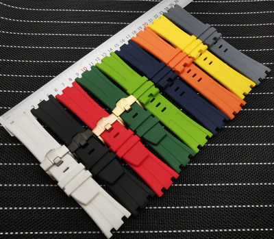 28mm Natural Silicone15703 Royal Waterproof Sports watchband watch band for AP Strap Watch Audemars And Piguet belt logo tools