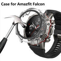 กระจกเทมเปอร์ + เคสสำหรับกรอบปกป้องหน้าจอเหยี่ยว Huami Amazfit กรอบกันชนสำหรับ Amazfit Falcon เคส Amazfit