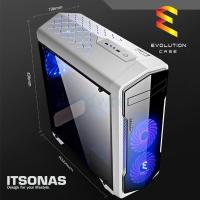 ITSONAS เคสคอมพิวเตอร์ ATX Case (NP) Evolution (White/Blue)